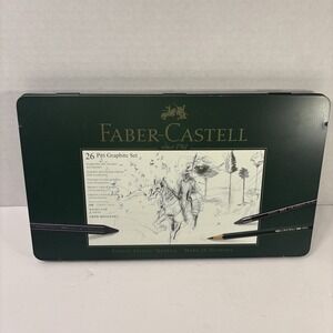 New Faber-Castell 26 Pitt Artists' Graphite Pencils Tin – Some Missing